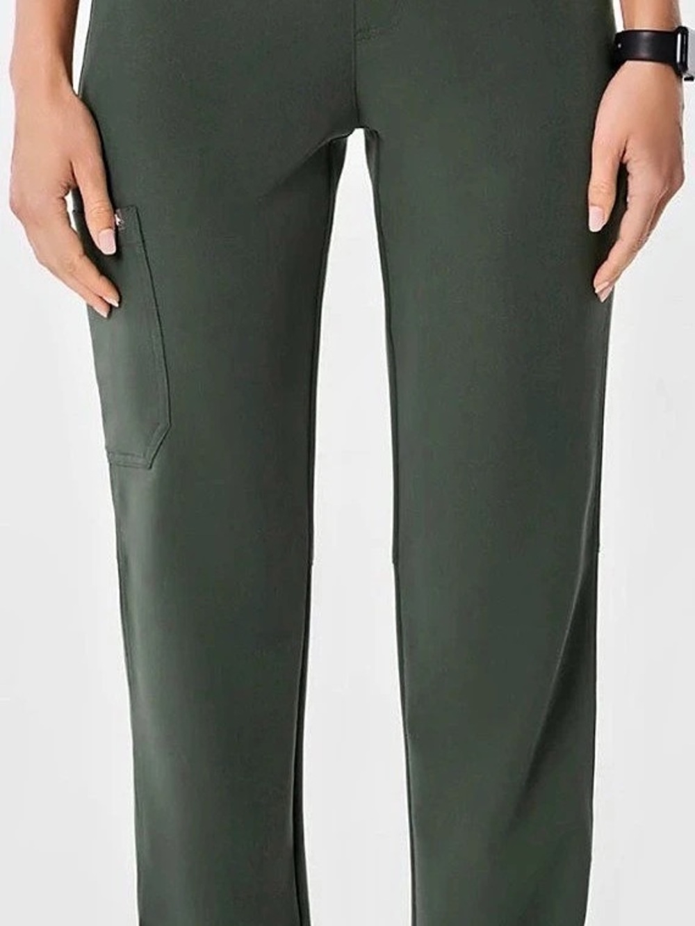 FIGS Kade Petite Cargo Scrub Pants Moss